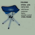 Sturdy Steel Folding Stool with Carry Case